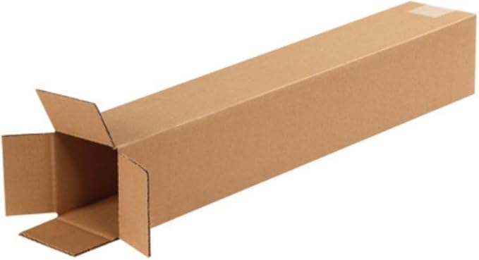 Secure Seal - 4x4x24 Pack of 100 Corrugated Cardboard Packing Shipping Mailing by Secure+Seal