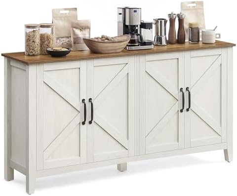 VASAGLE Buffet Cabinet, Coffee Bar, Adjustable Shelf by VASAGLEbySONGMICSHOME