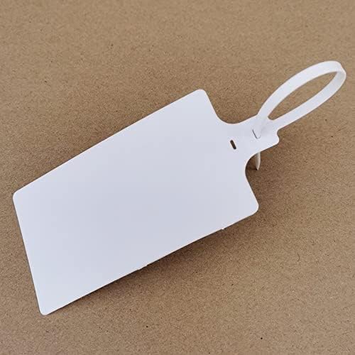 Plastic Seals Shipping Tags Logistics Use Big Sign Tie Large Label Tie, 255 mm Total Length, Package of 100 pcs (White) - Image 5