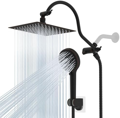 Hibbent All Metal cUPC Certified High Pressure Rainfall 8'' Shower Head by Hibbent