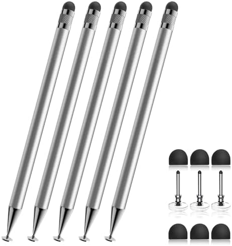 Bopomofo Stylus(5 Pcs),2-in-1 Stylus Pen for Touchscreen,Capacitive Stylus by Bopomofo