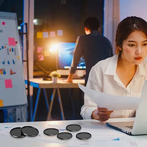 12-Piece 2-Inch Discbound Expansion Discs and Binder Rings - Large Black Plastic Book Binding Discs for DIY Notebooks and Scrapbooking Supplies - Image 6