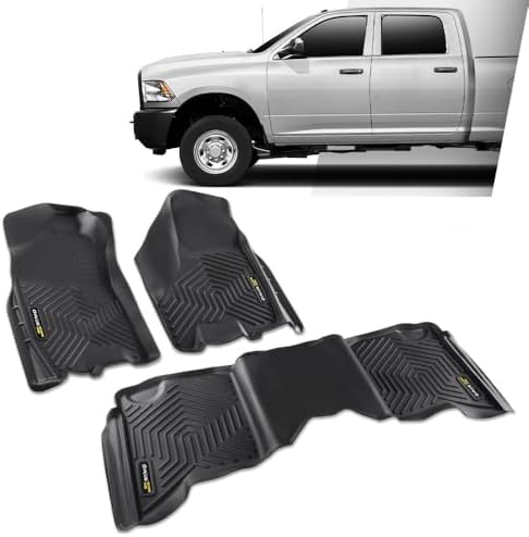 G-PLUS Cargo Liners 3PCS Fit 2009-2018 Dodge Ram Crew Cab - Image 2
