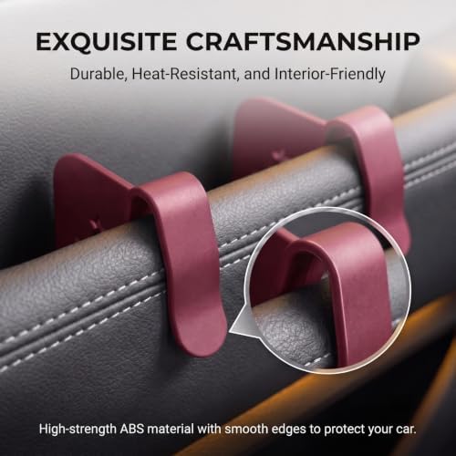 4 PCS Car Door Side Storage Partition, Divider Baffle Car Side Organizer, Car Door Compartment Storage Partition, Universal for Cars SUVs (Red) - Image 6