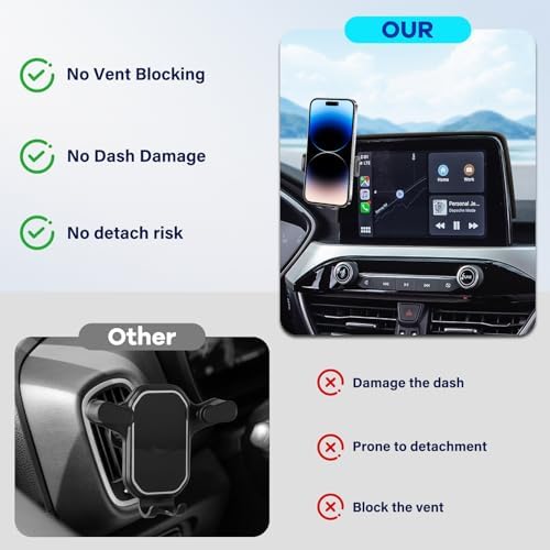 Car Phone Holder for 2020-2025 Ford Escape Accessories-Cell Phone Mount for Escape 8 inch Touch Screen Cradles Hands-Free 360° Rotation - Image 7