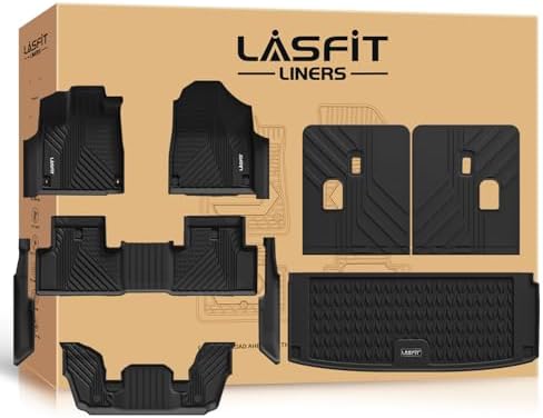 LASFIT Floor Mats & Trunk Mat & Backrest Mats for Acura Mdx 2022-2026 by LASFIT