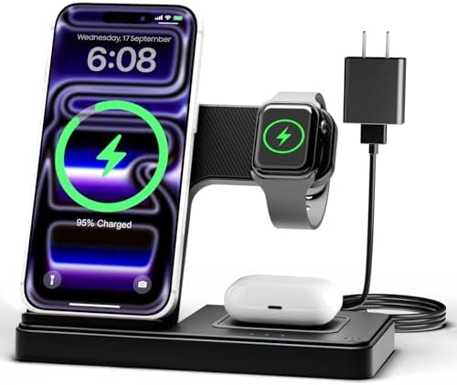 GETPALS Wireless Charger iPhone Charging Station for Apple Multiple Devices by GETPALS