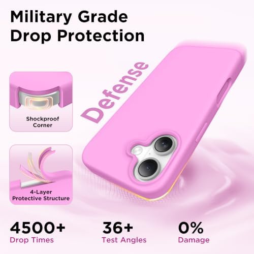GolbinBox Magnetic for iPhone 17 Case, Silicone Cover, Cherry Blossom - Image 6