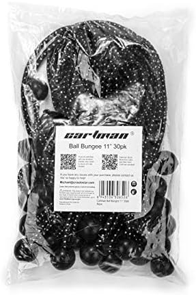 CARTMAN 30-Pack 11-Inch Ball Bungee Cords for Canopies and Tarps, Black - Image 6
