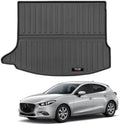 Custom for 2014-2018 Mazda 3 Hatchback Cargo Mats Trunk Liner All Weather TPE Protection Mat Accessories (Only for 2014-2018 Mazda 3 Hatchback) by Yonugli