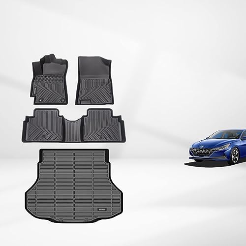 KELCSEECS Floor Mats & Cargo Liner for Hyundai Elantra/Elantra N 2021-2026 by KELCSEECS
