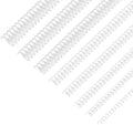 120 Pack Plastic Spiral Binding Coils Binder Binding Spirals Rings 8 Size Spiral Binding Wire Combs Spines Coils, 4:1 Pitch, 1/4 5/16 3/8 1/2 9/16 5/8 3/4 7/8 Inch (Transparent) by SIMPLIPLEX