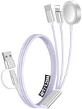 1Pack Travel Essentials for Apple Watch Charger,3-in-2 Multi Charging Cable by Accessoriesforphoneandelectricproducts
