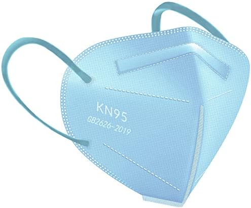 HUHETA KN95 Face Mask, 30 Pack Individually Wrapped, 5-Ply Breathable & Comfortable Safety Mask, Filter Efficiency=95%, Protective Cup Dust Masks Against PM2.5 (Blue Mask) - Image 2