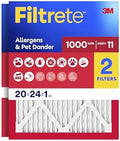 Filtrete 20x24x1 Air Filter, MERV 11, MPR 1000, 2 HVAC Filters by Filtrete