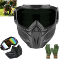 2026 Upgraded Detachable Full Face Goggle Mask, Anti-Fog Grass Cutting Goggles for Welding, Riding, Windproof Paintball Mask by Unknown