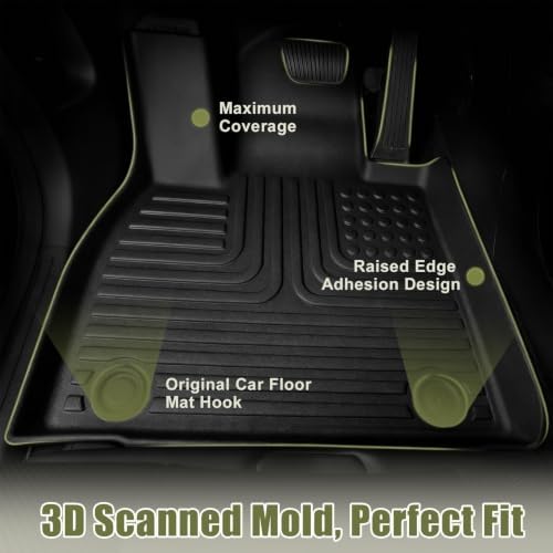 Floor Mats Fit for Toyota Yaris 2017-2020 Compatible with Scion iA 2016 - Image 6