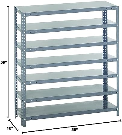 Quantum Storage Systems 1239-000 Shelving Unit for Shelf Bin System (Bins Sold Separately), 12" W x 36" D x 39" H - Image 2