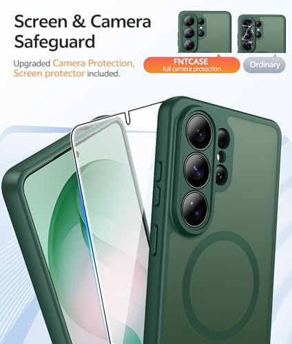 FNTCASE for Samsung Galaxy S26 Ultra Case, Compatible with Magsafe Green - Image 4