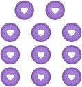 PATIKIL 24mm Plastic Book Binding Discs, 11 Pack Discbound Expansion Discs Heart Binder Rings for DIY Notebook Planner, Purple by PATIKIL