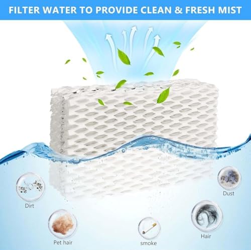 12 Pack WF813 Humidifier Filters Replacement Compatible with Equate EQWF813 PCWF813 Relion RCM832 RCM-832N Protec RWF813 EQ-2119-UL PCCM-832N Cool Mist Humidifiers Wick Filter - Image 3