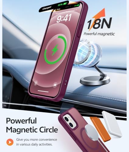 FNTCASE for iPhone 12 / 12 Pro Case, with Screen Protector, Fit for Magsafe - Image 3