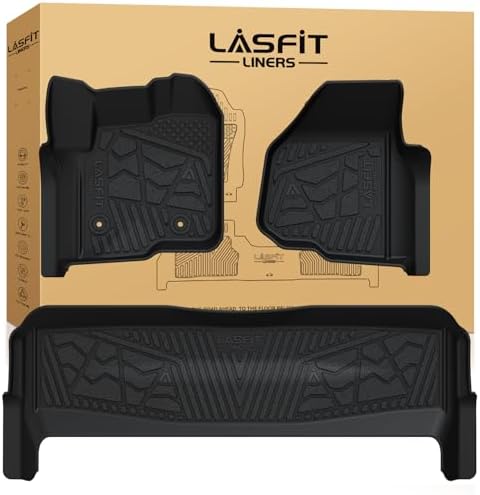 LASFIT Floor Mats for Ford F250/F350/F450 2012-2016 Crew Cab Carpet Floor by LASFIT