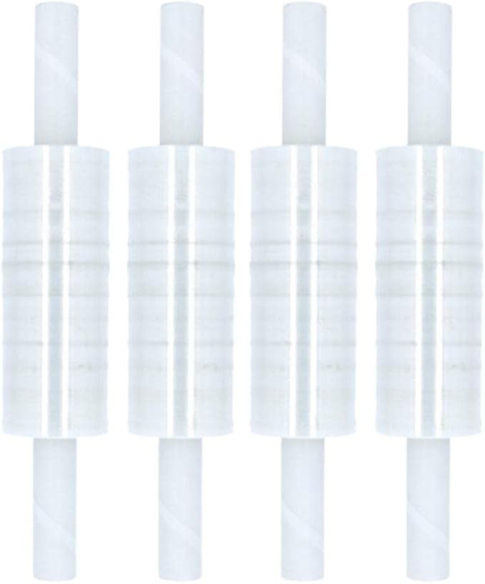PSBM Stretch Wrap with Handles, 4 Pack, 30 Inch x 1000 Feet, 70 Gauge by PackagingSuppliesbymail