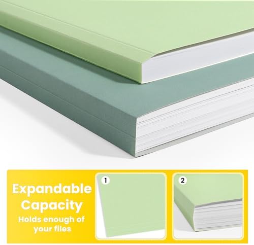 SUNEE File Folders, 30 Pack Manilla Folders 8.5 x 11, Colored File Folders Home Office School Supplies for Documents Files Paper, 6 Morandi Colors - Image 5