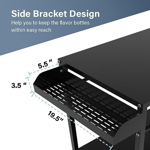 Koutemie Outdoor Grill Table Cart for Blackstone Griddle 17 Inch or 22 Inch - Image 3