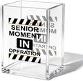 Funny Office Acrylic Cosmetic Pen Pencil Holder Cup, Senior Moment In Operation Pencil Organizer, Humor Unique Desk Accessories, Minimalist Sarcastic Gifts for Women Men Employee（A08） by Unknown