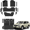 AUXKO Floor Mats Cargo Mat Backrest Mat for Honda Pilot 8 Seat 2016-2022 by AUXKO