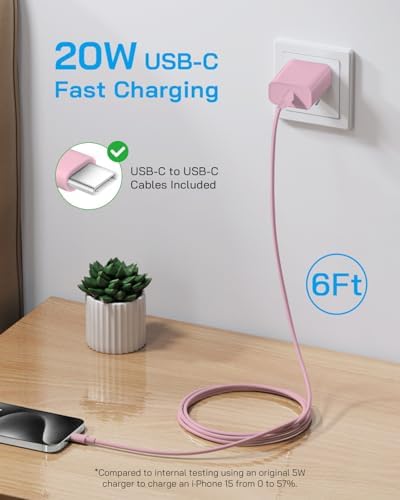AISNI USBC Charger Block for iPhone 17/16/15 Charger Fast Charging 3 Pack - Image 3