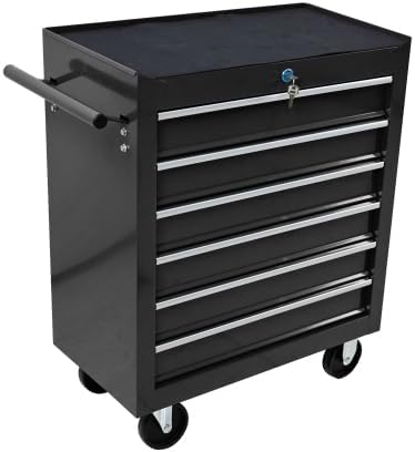 LuckyNote】Rolling Tool Chest, 6 Drawer Tool Box - Image 6