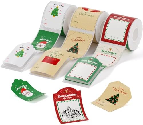 NIIMBOT 3 Rolls Christmas Thermal Label Paper for B1/B21/B2/PRO Label Maker by NIIMBOT%C2%AE
