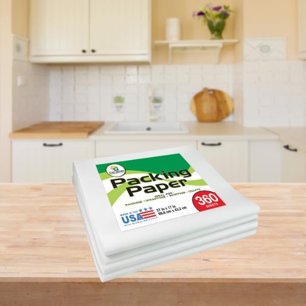 Tree House Packing Paper for Moving – 360 Newsprint Packing Paper Sheets – 27” - Image 7