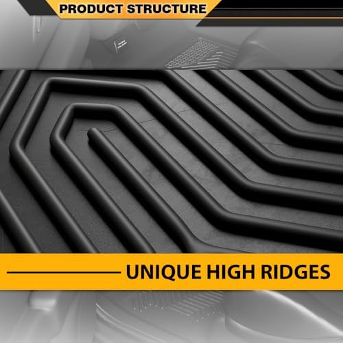 G-PLUS TPE Floor Mats 3PCS Fit Honda Civic 2012-2015,Front & 2nd Row - Image 5