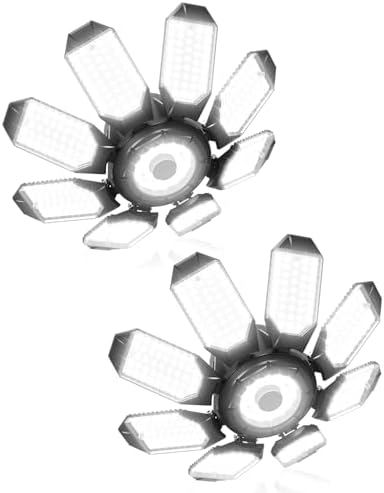 Adiding Garage Lights w/ 8 Deformable Panels, 28000LM 6500K Ultra Brighter by Adiding