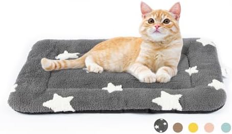 Mora Pets Cat Beds for Indoor Cats Washable Cat Mat Bed Flat Dog Crate Pad by MoraPets