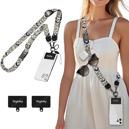 Icycay Phone Lanyard Crossbody Strap Neck Adjustable Teacher Women Goth Bat by Icycay
