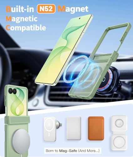 FNTCASE for Samsung Galaxy Z Flip 8 Case, Fit for Magsafe, Screen Protector - Image 3