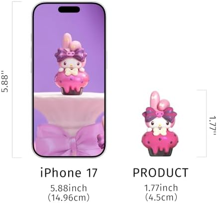 Sanrio Blind Box My Melody&Kuromi Mini Figures Sweetheart's Secret Promise Series Mystery Bean for Car Accessories Decorations Home Decor Birthday Gifts, Whole Set, 18PCS - Image 3