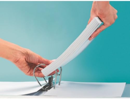 Leitz Lever Arch File, Titan Blue, A4, Curved Spine 8.2 cm Width, Elastic Fastening, Light polyfoam, Style Range, 11080069 - Image 7