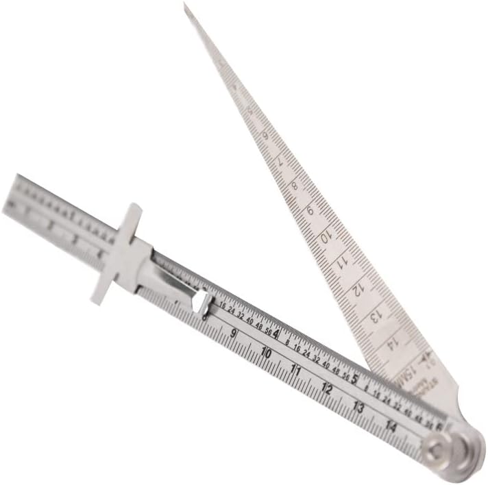 Taper Composition Gauge 1-6 Inch 1-15 Gap Diameter Depth Measuring Stainless Steel Imperial Metric Measurement Welding Gauge - Image 5
