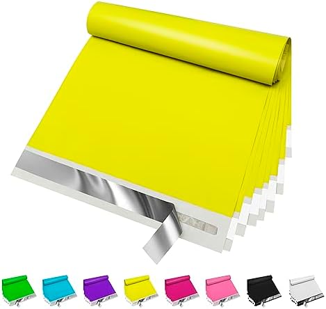 JinRuiKJ Poly Mailers 14.5x19 Inch, 50 Pcs Shipping Bags, Yellow by JinRuiKJ