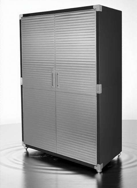 Heavy-Duty Commercial Storage Cabinet (Satin Graphite Black, 48" W x 24" D x 72" H) by Unknown