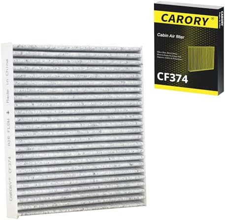 CARORY Cabin Air Filter w/Activated Carbon for Toyota Tacoma (2005-2023), Dodge Dart (2013-2016), Pontiac Vibe (2003-2008), OE# 87139-YZZ09, 88508-01010, CF10374, CF374 by Carory