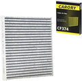 CARORY Cabin Air Filter w/Activated Carbon for Toyota Tacoma (2005-2023), Dodge Dart (2013-2016), Pontiac Vibe (2003-2008), OE# 87139-YZZ09, 88508-01010, CF10374, CF374 by Carory