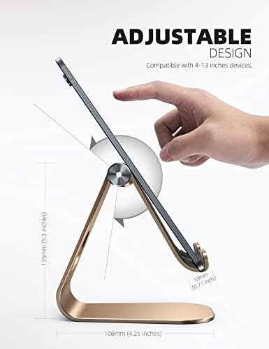 Lamicall iPad Stand Adjustable Tablet Holder, Sturdy Aluminum, Multi-Angle - Image 5