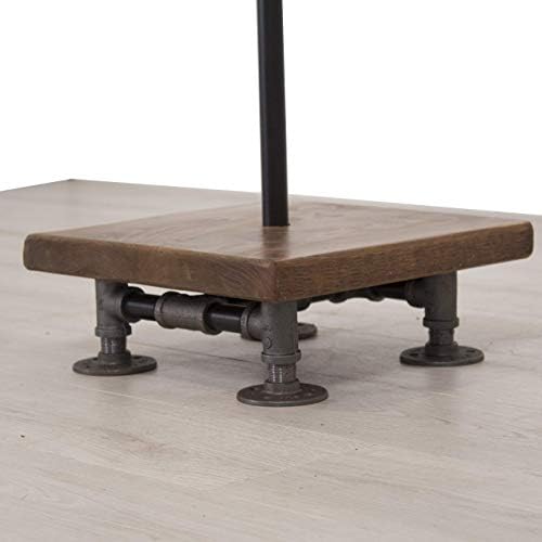 Industrial Pipe and Wood Clothes Rack 2-Way, Garment Rack, Clothing Rack, Closet Organizer, Clothing Storage and Display, Wood Shelving - Image 6